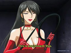 Hot Hentai Woman With Big Tits Whips And Sucks Boys Cock